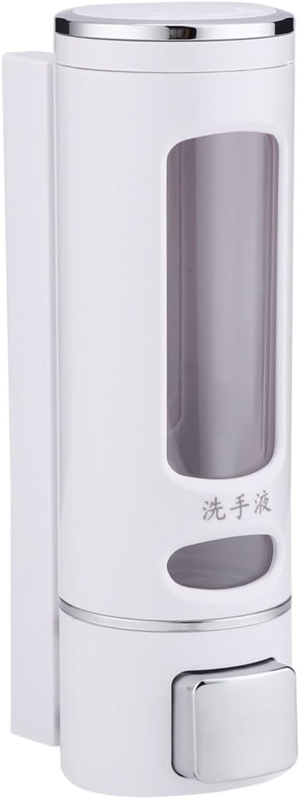 400ml Wall Mounted Shampoo Dispenser Hand Press ABS Refillable