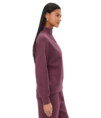 Image of Varley, Women's, Hawley 1 /2 Zip Sweat, Sassafras Marl, XX-Small