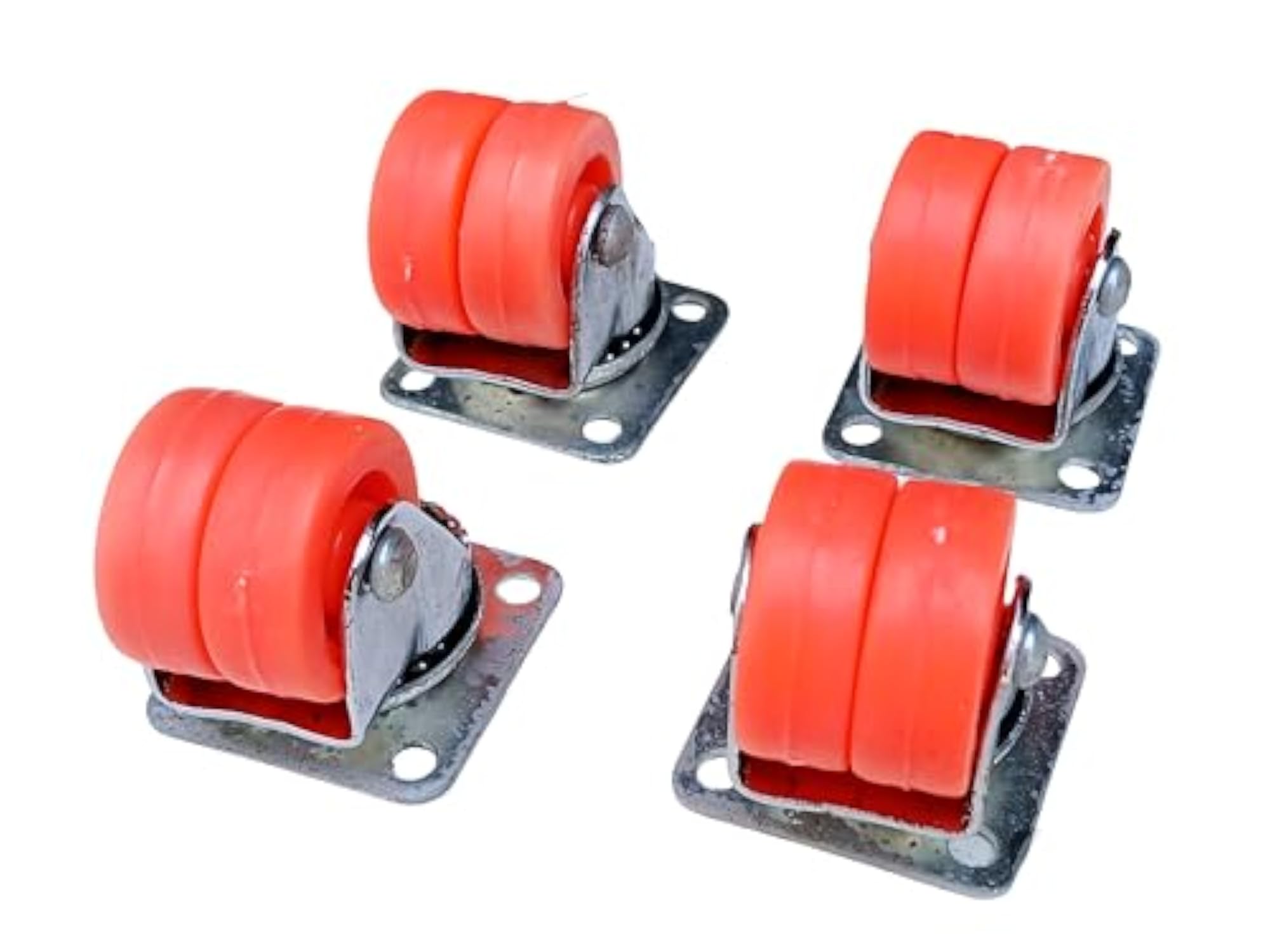PT Double Wheel Puff Castor - Heavy Duty 360 Degree Swivel Set of 4