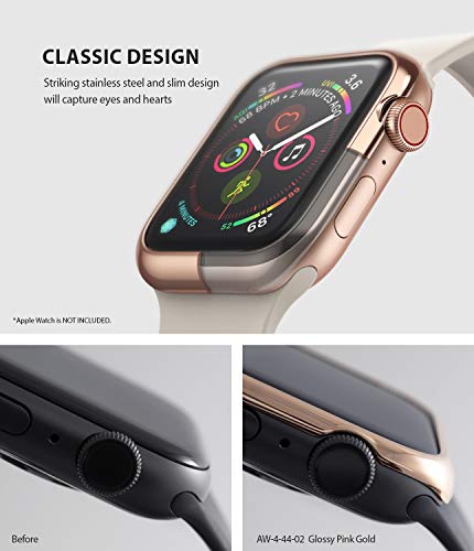 Image of Ringke Bezel Styling for Apple Watch 44mm Case Cover for Series 4 (2018) - AW4-02 (Apple Watch is NOT INCLUDED)
