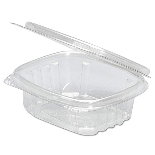 Genpak AD24, 24 oz. Clear hinged Container, 200 ct.