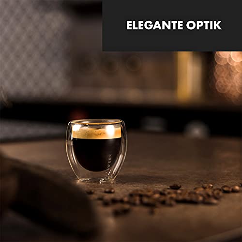 Doppelwandige Espressotasse GLASWERK aus Borosilikatglas (4x70ml)