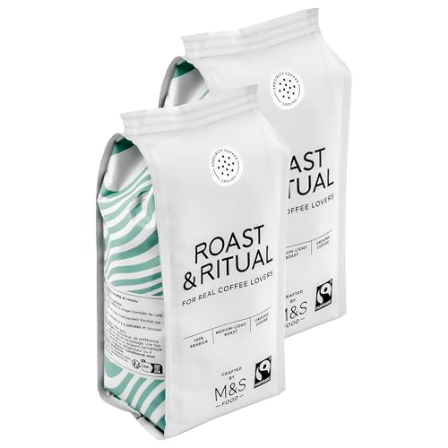 Roast & Ritual Ground Coffee Duo, Medium-Light Roast, 100% Arabica - Set of 2 x 227g