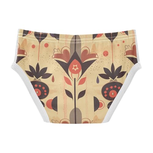 KLL Floral Beige Scandinavian Baby Boys Soft Briefs Underwear Cute Undies2