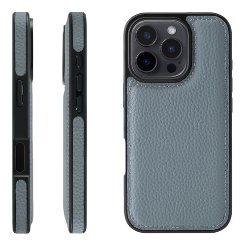 HANATORA for iPhone 16Pro �P�[�X �{�v �ϏՌ� �o���p�[�^ �X�}�z�P�[�X �X�}�z ���ʖ{�v �V�������N���U�[ �M�t�g �u���[�O���[ WPG-16Pro-BlueGray