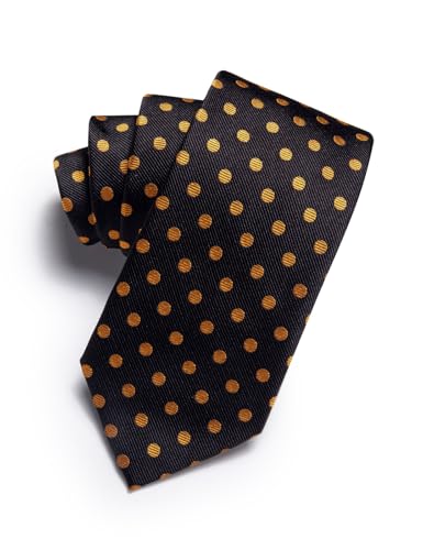 Image of Barry.Wang Silk Ties for Men Fun Necktie and Tie Clip Set for Wedding Party Business Formal Extra Long