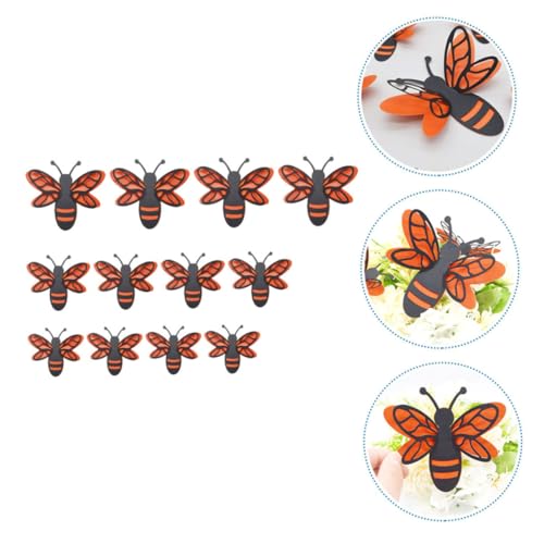 KICHOUSE adhesivos de pared 3D abeja juego de 12 miniatura 5