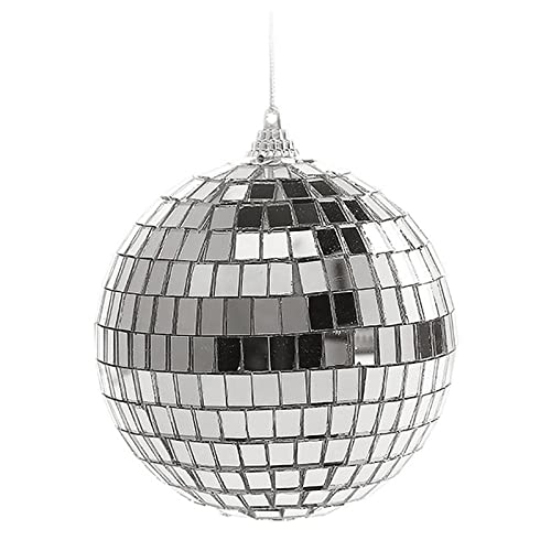 Goghost Mirror Disco Ball, Stage Lightning Effect Ball With Hanging Ring For Dj Club Stage Bar Party, Wedding Decoration (6“) #TOP14
