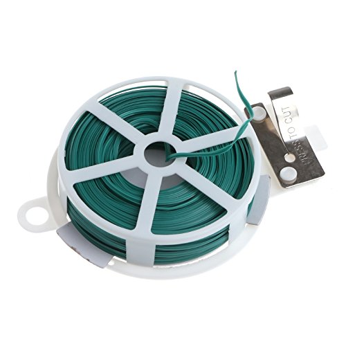 SpiderJuice 30M Multipurpose Twist Tie Roll for Hassle Free Gardening Tying Climbers Plants Organizing Cables Wires with Built in Cutter (Single Roll)