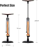 GOBKO Bike Pump with Gauge,Bicycle Floor Pump for Presta and Schrader Valves Bike Tire Pumps Inflator High Pressure 160PSI & 11BAR Portable Air Pump for Road Bike Car MTB Sports Balls