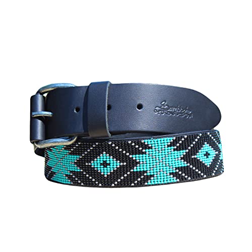 Handmade & Luxury Saint Barth Women's Leather Hand stitched Belt - Versatile & Durable Belts for any Occasion