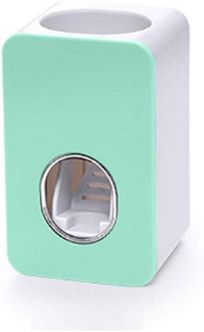 Automatic Toothpaste Dispenser Dust Proof Toothbrush Holder Wall Mount Stand Bathroom Accessories Set Toothpaste Squeezers(E)