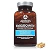 FoliGROWTH-Ultimate-Hair-Nutraceutical--Get-Thicker-Hair-Reverse-Diffuse-Thinning-Guaranteed-Gluten-Free-Vegetarian-3rd-Party-Tested-High-Potency-Biotin-Hair-Loss-Supplement-Hair-and-Nails FoliGROWTH™ Hair Growth Supplement for Thicker Fuller Hair | Approved* by the American Hair Loss Association | Revitalize Thinning Hair, Backed by 20 Years of Experience in Hair Loss Treatment Clinics