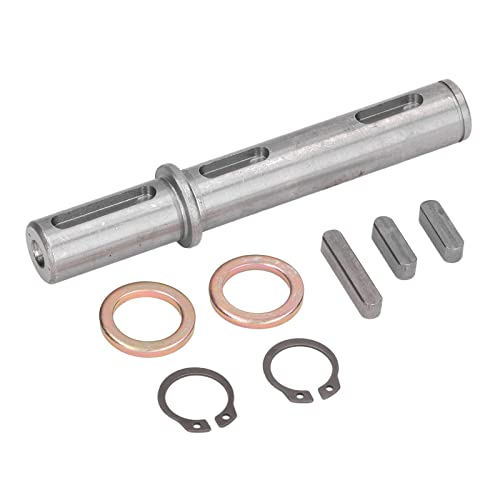 Leapiture Output Single Shaft Diameter 18mm 0.71in Length 128mm 5.04in High Hardness Low Noise for Worm Reducer Gearbox