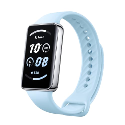 Image of HONOR Band 9 (Blue) | 1.57-inch AMOLED Display | Curved Edge Design | Upto 14 Days Battery Life | 5ATM | 60Hz Refresh Rate | BT5.3 | SpO2, Heart Rate, Sleep, Stress & Menstrual Cycle Tracker