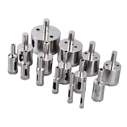 Set de 15 brocas de sierra de agujero para azulejos y vidrio miniatura 2