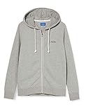 jack and jones sweatjacke blau Logo-Aufdruck JACK & JONES Herren JORTRISTAN Sweat Zip Hood FST Kapuzenpullover, Light Grey Melange, L