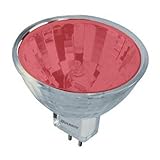 Bulbrite 637350 - EXN/R - Red 50 Watt MR16 Style Halogen Light Bulb, 12 Volt, 38 Degree Beam Spread