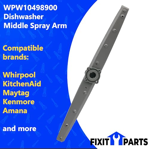 Image of WPW10498900 Dishwasher Middle Spray Arm for Whirlpool Maytag Dishwasher