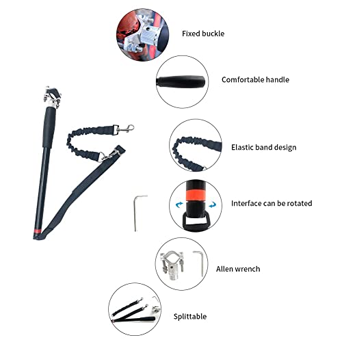 Dog Bike Leash,Bike Dog Leash Attachment,Hands Free Dog Bike Attachment,Elastic Nylon Retractable Bicycle Dog Leash,Easy Install And Removal,For Exercising Training Jogging Cycling Safe With Pet #TOP2
