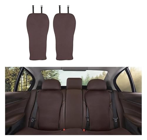 Housses de siège voiture pour BMW Série 1 3 4 X1 X3 et X4 - Lot de 2 dossiers noirs