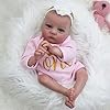 WOOROY Realistic Reborn Baby Dolls 16 Inch Lifelike Newborn Preemie Baby Dolls Girl Handmade Real Life Baby Dolls Soft Cloth Body Gift Toy for Kids Age 3