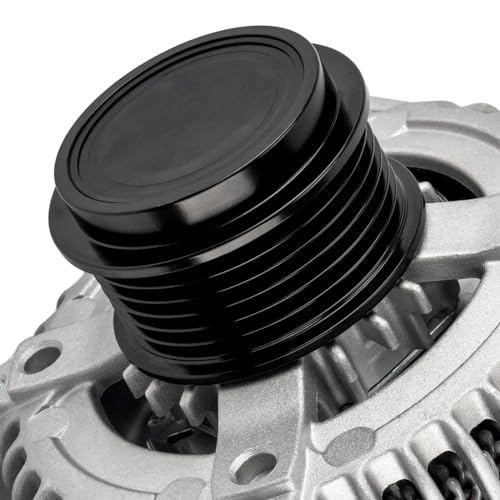 Image of KAX 150AMP Alternator 14007N Compatible With 2014-2022 Chevy Silverado 1500 /2500 /3500 /4500 /5500 /6500 HD, GMC Sierra 1500 /2500 /3500 HD, Cadillac Escalade Replace 14007N 12V 150Amp CW 6-Groove Pulley