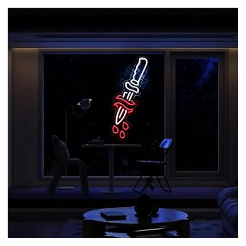 Néon dague rouge à intensité variable pour remplacer les lampes de bureau trop ternes - 3