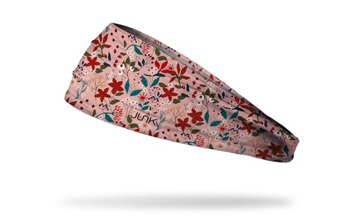 Image of JUNK Brands Big Bang Lite Floral Headband - Moisture-Wicking, Performance Fabric, Non-Slip, Sports Sweatband for Men & Women