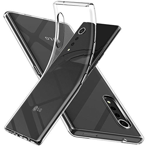 SNOSHO for LG Velvet 5G Clear Case, Slim Thin Flexible TPU Silicone Soft Skin Gel Rubber Anti-Scratch Shockproof Protective Cover for LG Velvet 5G,Clear
