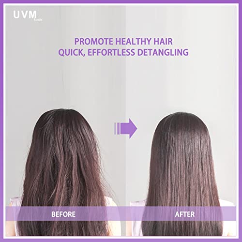 UVM Tools Detangler Hair Brush, Detangling Hairbrush for Women Girls and Kids, glide the Detangle Brush for Wet Fine, Curly - Image 3