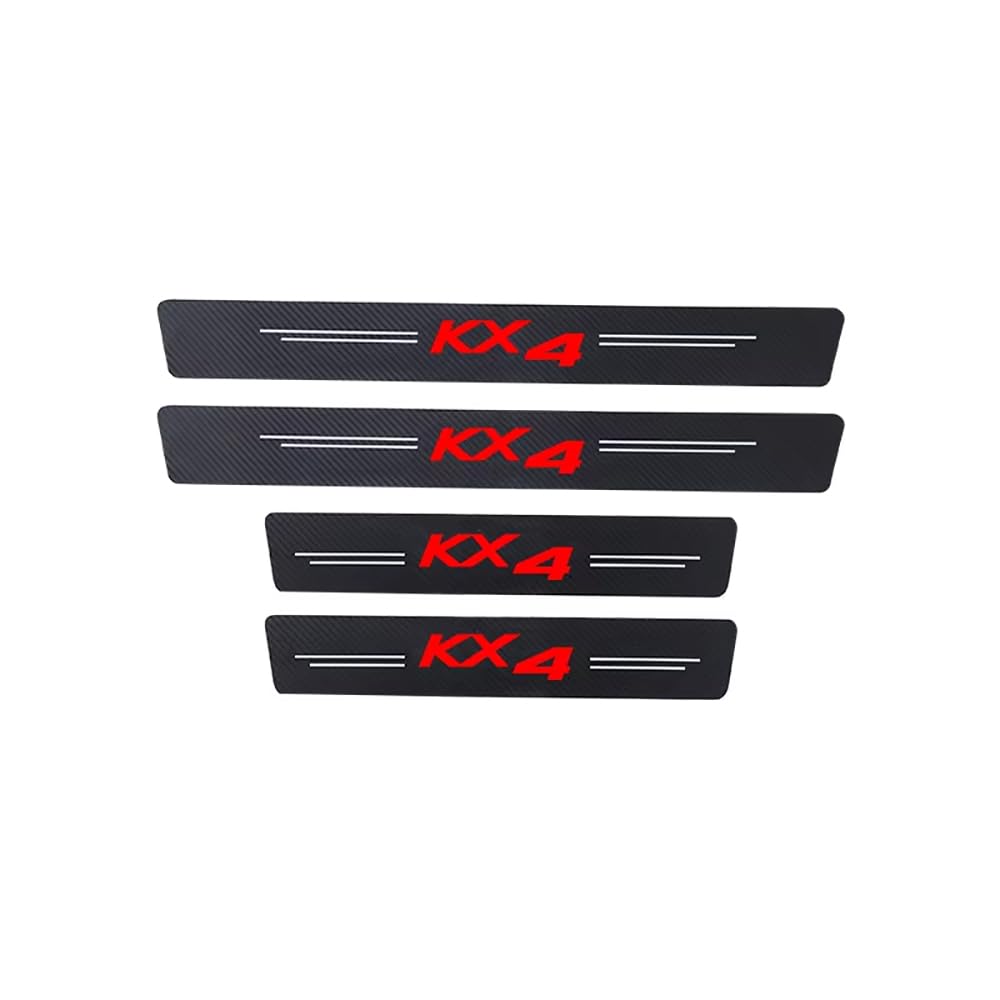 SDYAYFGE 4Pcs Kick Plates Car Door Sill Protector,for KIA KX4