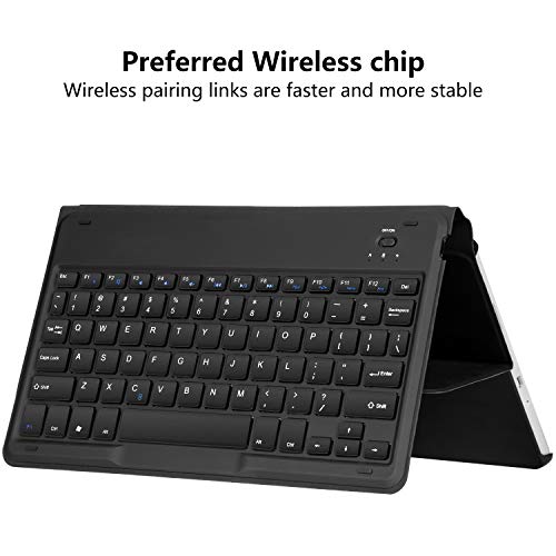 Chesona Surface Go Case With Keyboard Ultra-Thin Stand Pu Leather Business Cover Wireless Keyboard Case For Microsoft Surface Go 10 2018 Released, Black #TOP3
