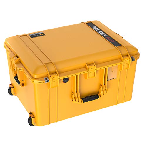 Pelican Air 1637 Case No Foam (2020 Edition with Push Button Latches) - Yellow, 016370-0011-240
