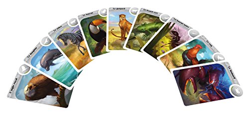 Asmodee - CARANIM01 - Cardline Animaux - Version Mtal - Jeu Enfants