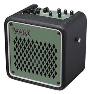 VOX VMG-3 MINI GO 3W portable guitar combo amp with built in effects, digital amp modelling and rhythm machine - Limited Edition - Olive Green Ideal for home, live performance and on the go practice for beginners and professionals the MINI GO 3 can b...