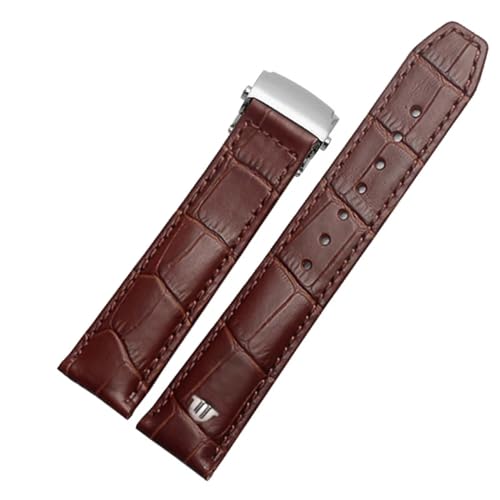 Bracelet de montre en cuir véritable 20mm 22mm avec boucle pliable INFRI