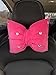seemehappy Bling Bowknot Pink Headrest Pillow Car Seat Neck Rest Pillow, Car Headrest Neck Cushion Pillows, Sleeping Travel Headrest Support Neck Pillow - 1 PCS