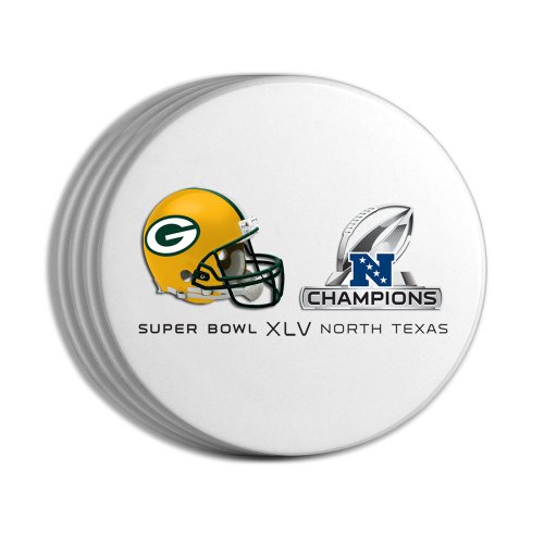 Nfl Green Bay Packers Nfc Champion 4-Pack Coasters #TOP5