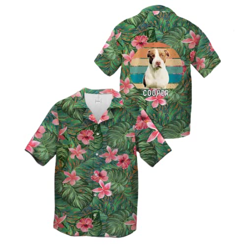 NAZENTI Personalized Hawaiian Shirt - Custom Face Shirt, Hawaiian Picture Shirts, Funny Hawaiian T-Shirt for Men Women 112