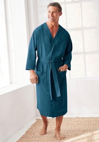 KingSize Men's Big & Tall Cotton Jersey Robe3