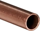 Copper C122 Seamless Round Tubing, 1/16