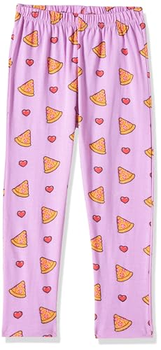 Image of T2F Girls Cotton Printed Oversized Fit Crop Top and Pant Pajama Set