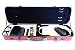 Vio Music 4/4 Full Size Sturdy Hightech Suspension Violin Case Oblong (Red)