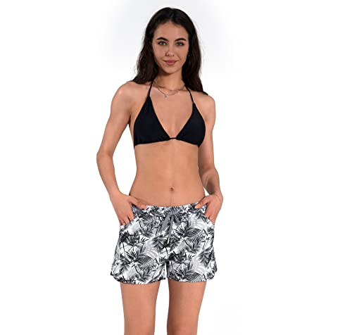 Image of Womens Swim Shorts UPF50+ Board Shorts Quick Dry Beach Shorts Drawstring Sports Summer Bottom