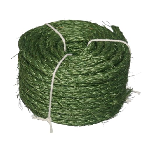 Porceosy Sisal Rope for Cat Scratching Post Natural Heavy Duty Scratcher Replacement Twine Diy Crafts Gardening Green S