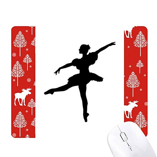 Tapis danseur de ballet pour souris de noël woods forêt art dynamique