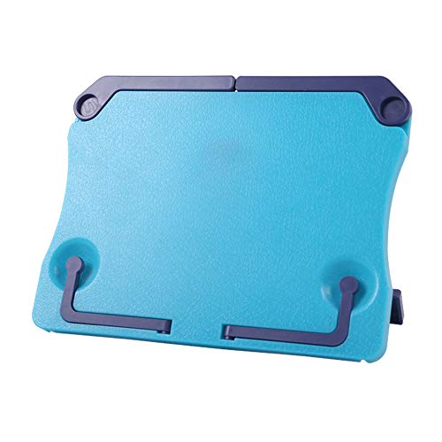 Soporte de libro para lectura Atril Ajustable Ideal para estudiar, trabajar o sostener libros de cocina Documentos (Azul)