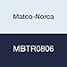 Matco-Norca MBTR0806 Malleable Reducing Tee, 2" x 1-1/4", Black