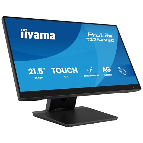 Image of Iiyama T2254msC-B2ag Monitor Pc 54.6 Cm [21.5] 1920 X 1080 Pixel Full Hd Led Touch Screen Nero (21.5 Prolite T2254msC-B2ag Touch Monitor - 21.5&rdquo